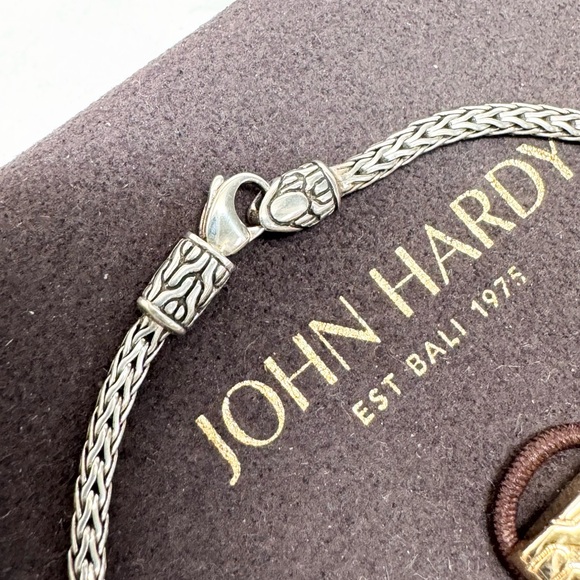 John Hardy Diamond Station Classic Chain .925 Bracelet - Picture 5 of 6